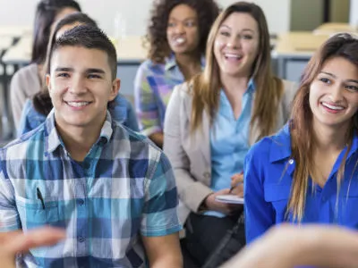 students in class